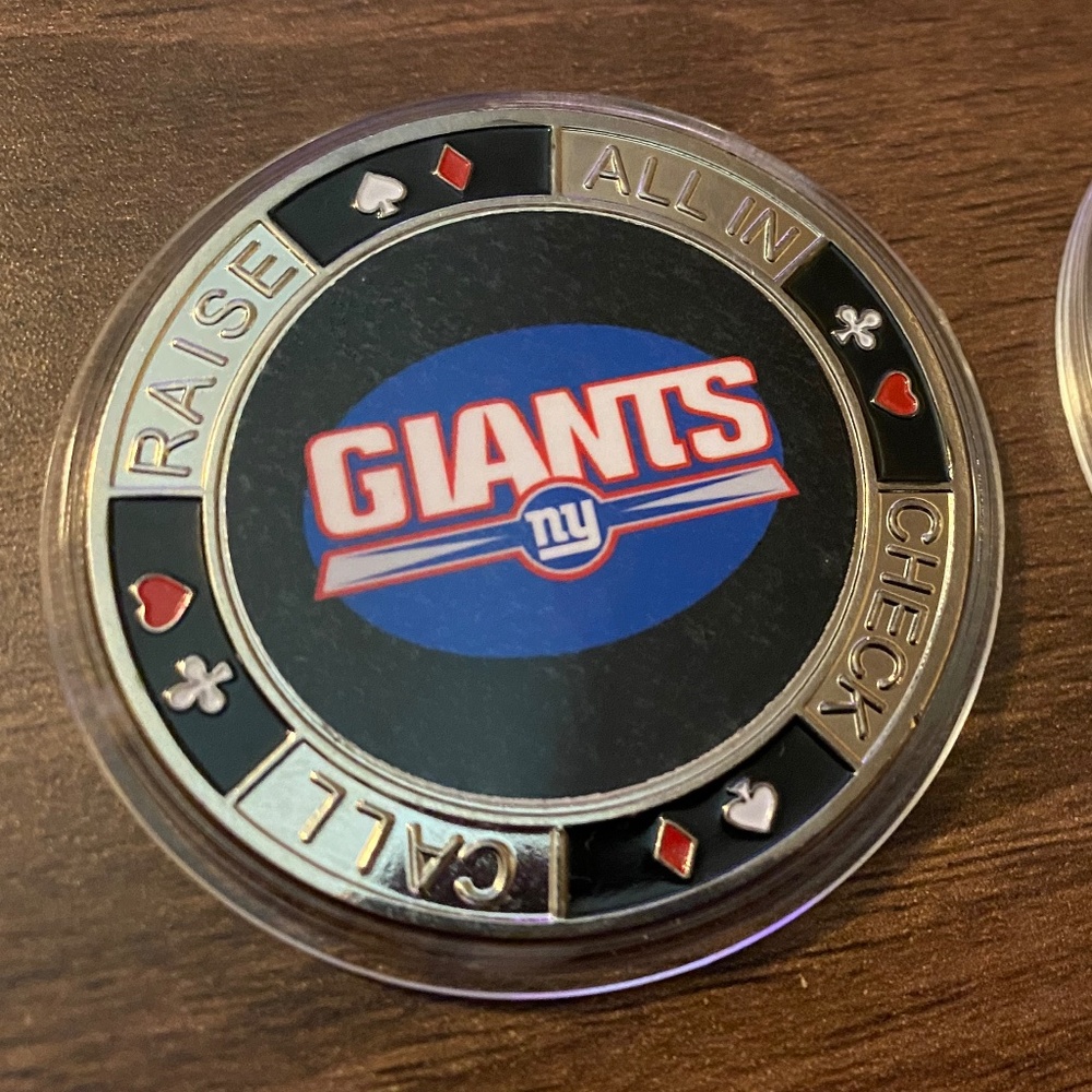 Metal Poker Chip NFL New York Giants